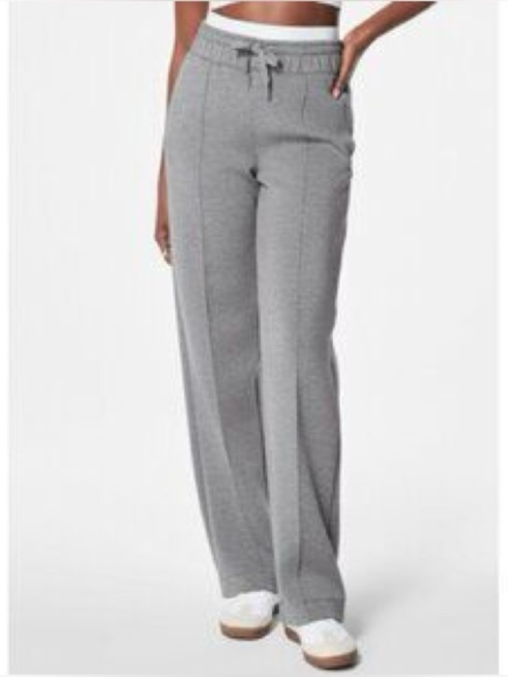 SPANX Light Heather Gray Pull-On Jogger Sweatpants